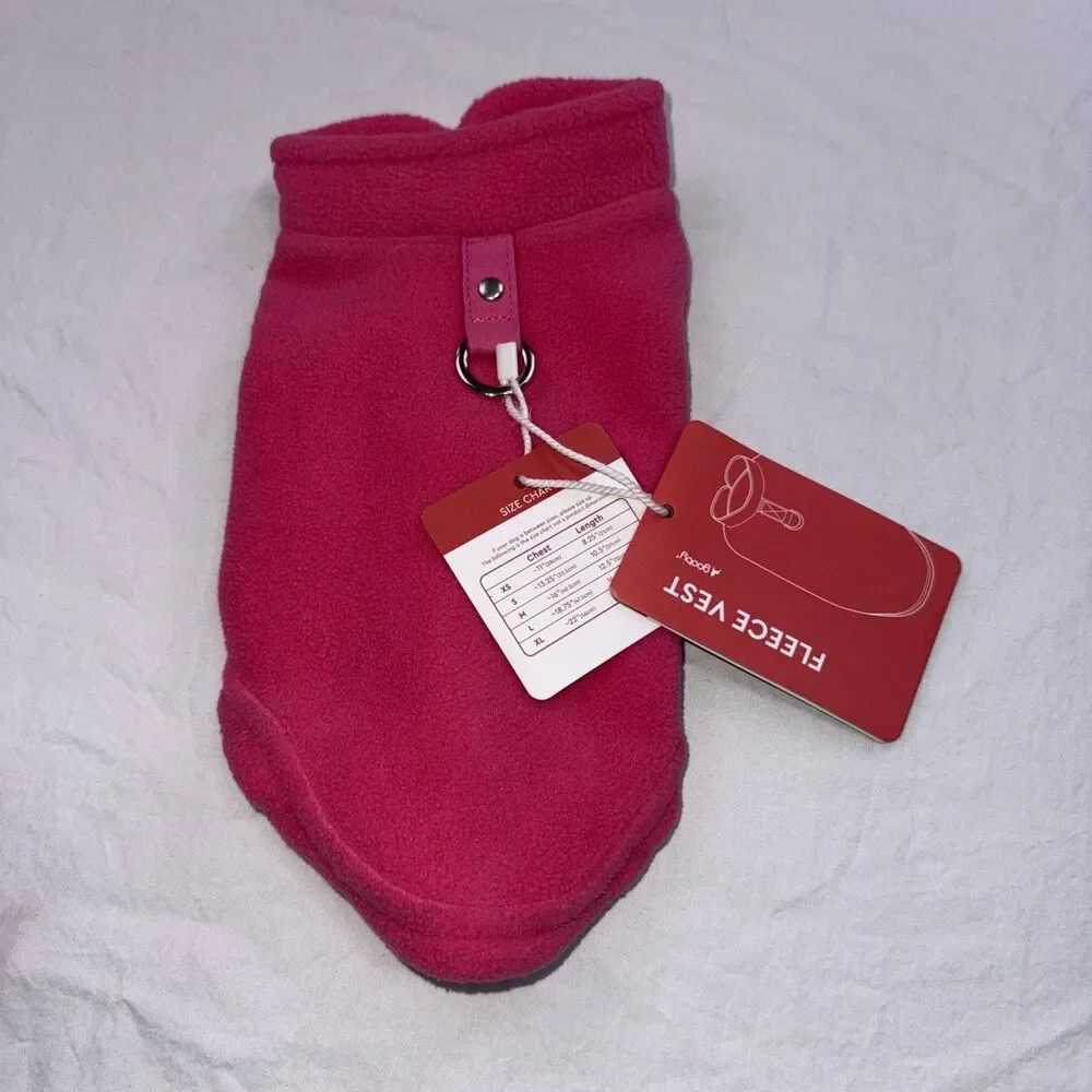 Gooby Pink Fleece Vest Size X-Small